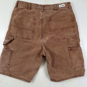 VTG No Boundaries Carpenter Shorts Mens 28 Khaki Skate Y2K Heavyweight Canvas